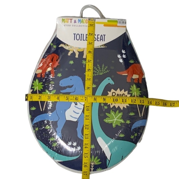 Matt & Maddie Toilet Seat Dinosaur Kids Bath Roar Collection Accessory Blue - Picture 4 of 15